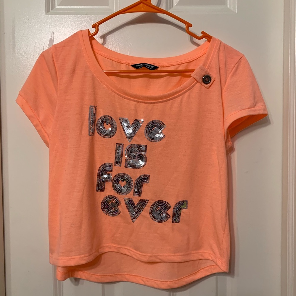 Neon Orange Crop Top